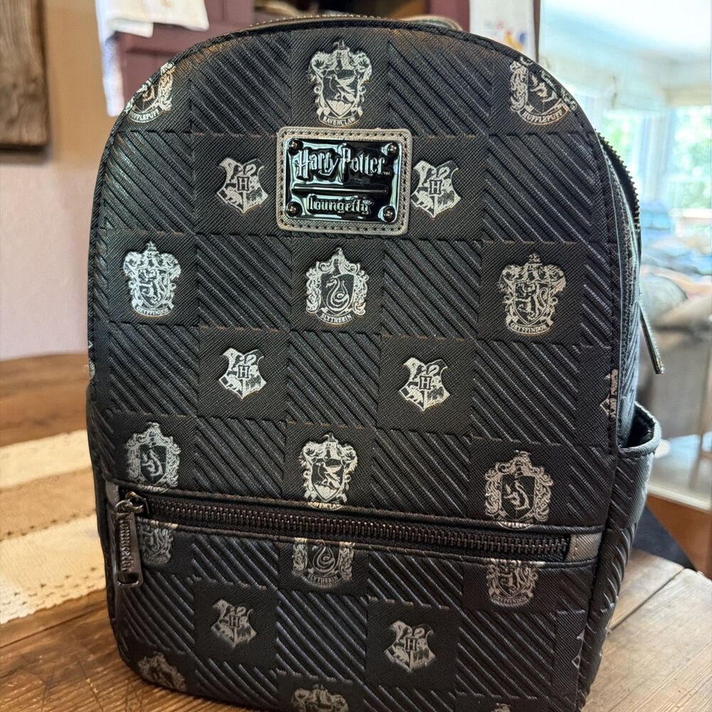 Loungefly x Harry Potter Hogwarts Houses Crests Mini Backpack